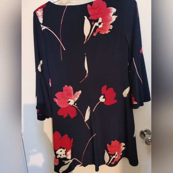 Ralph Lauren Navy Blue Floral Dress SZ.0P - Picture 4 of 6